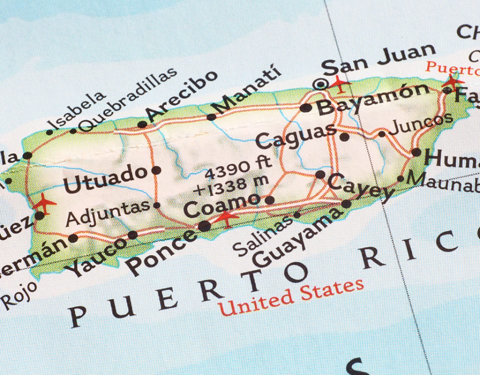 Puerto Rico map