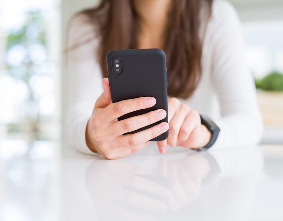 Woman on smartphone