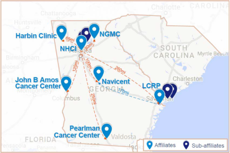 GA NCORP Map