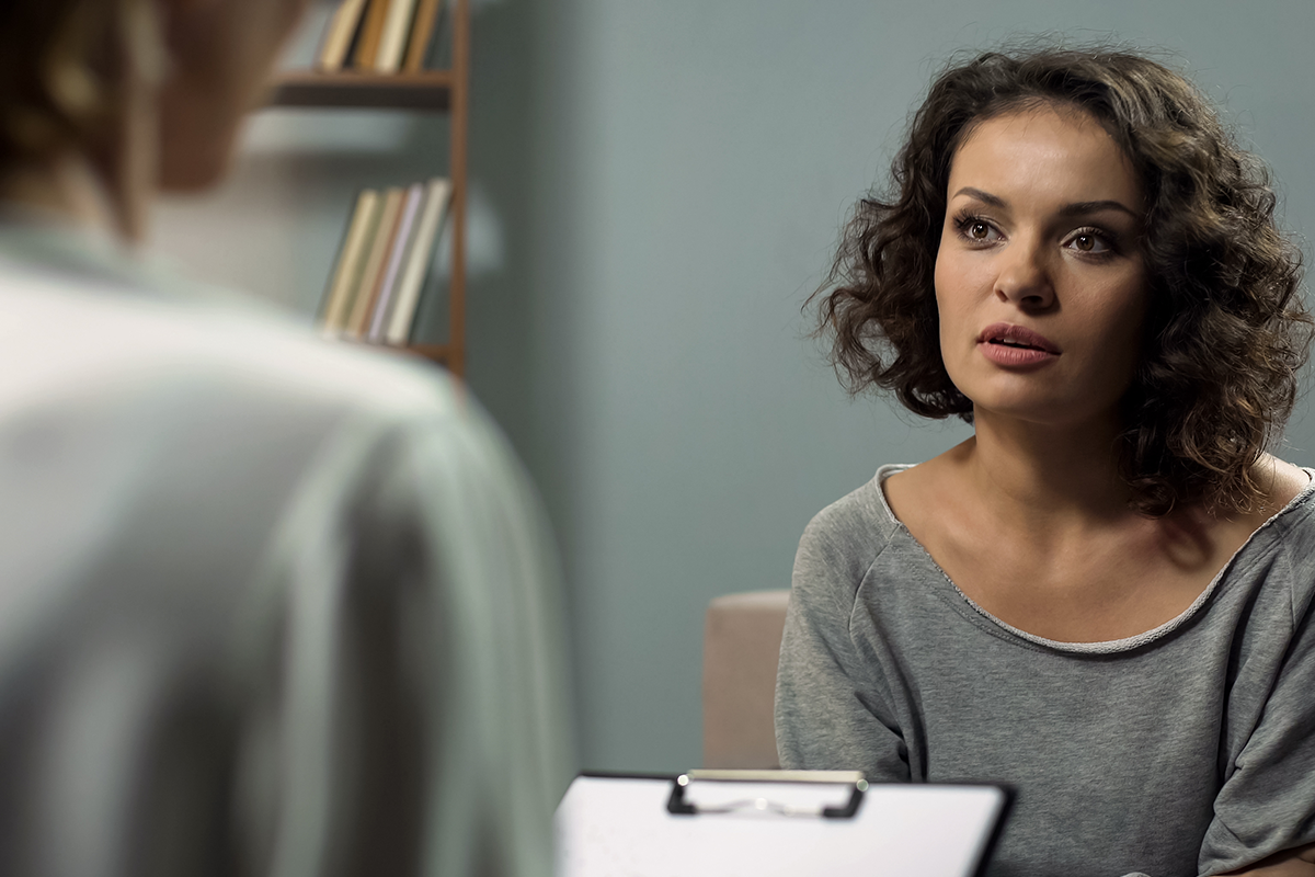 Doctor patient talking